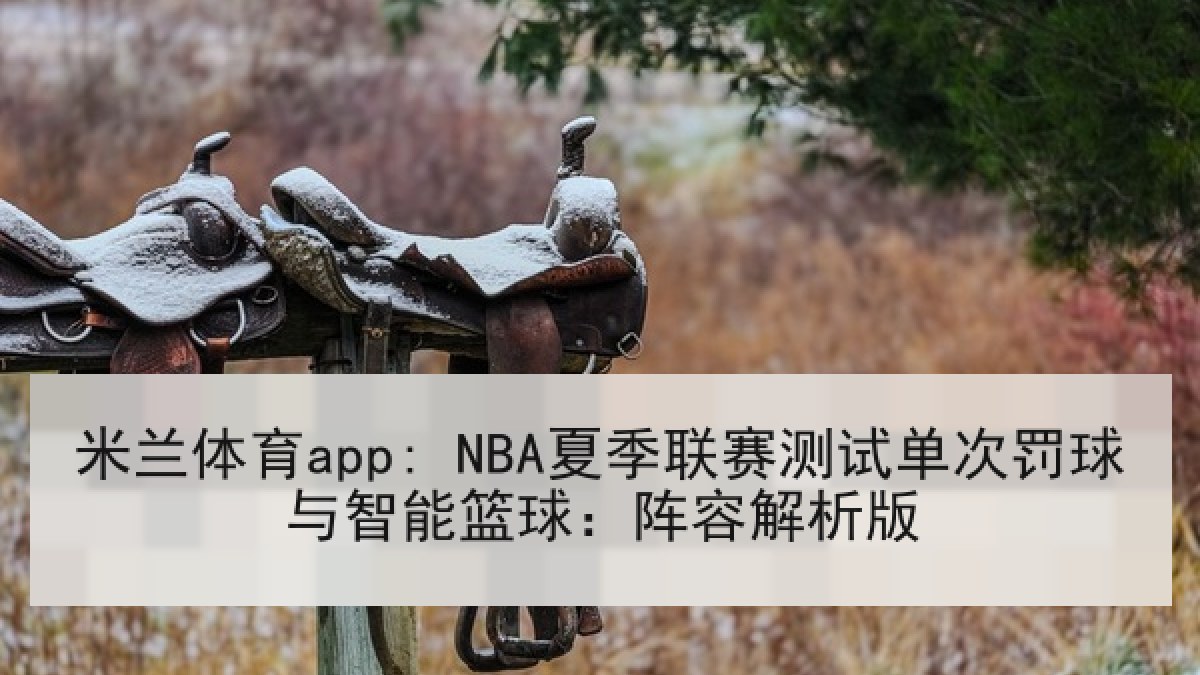 米兰体育app: NBA夏季联赛测试单次罚球与智能篮球:阵容解析版 米兰体育app: NBA夏季联赛测试单次罚球与智能篮球:阵容解析版